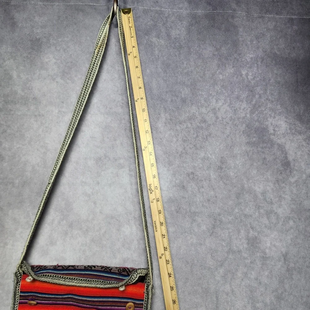 Machu Picchu Cusco Peru Woven Crossbody Bag Llama Embroidered South America